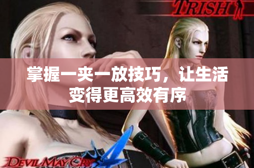 掌握一夹一放技巧，让生活变得更高效有序