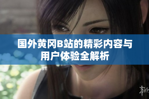 国外黄冈B站的精彩内容与用户体验全解析