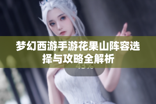 梦幻西游手游花果山阵容选择与攻略全解析