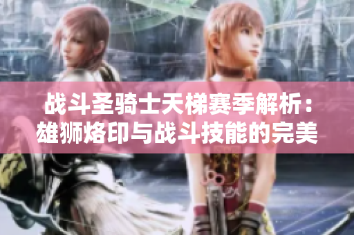 战斗圣骑士天梯赛季解析：雄狮烙印与战斗技能的完美结合