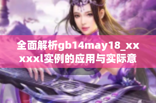 全面解析gb14may18_xxxxxl实例的应用与实际意义