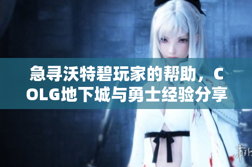 急寻沃特碧玩家的帮助，COLG地下城与勇士经验分享求助！
