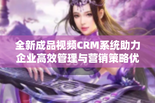 全新成品视频CRM系统助力企业高效管理与营销策略优化