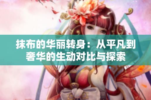 抹布的华丽转身：从平凡到奢华的生动对比与探索
