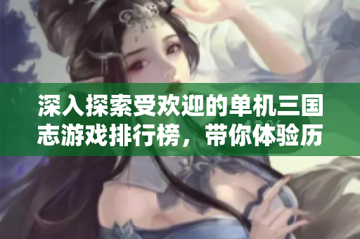 深入探索受欢迎的单机三国志游戏排行榜，带你体验历史风云！