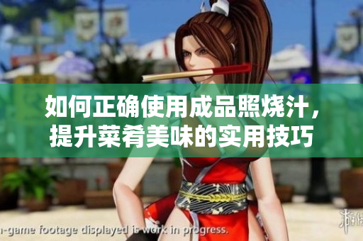 如何正确使用成品照烧汁，提升菜肴美味的实用技巧