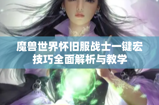 魔兽世界怀旧服战士一键宏技巧全面解析与教学